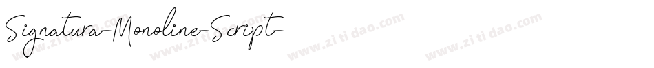 Signatura-Monoline-Script字体转换