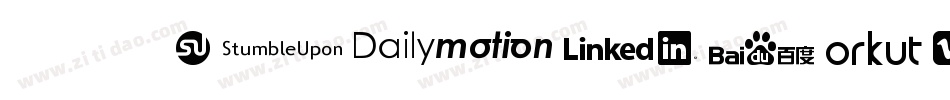 SocialNetworkingIcons-Rounded字体转换