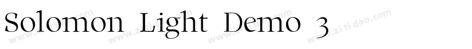 Solomon-Light-Demo-3字体转换