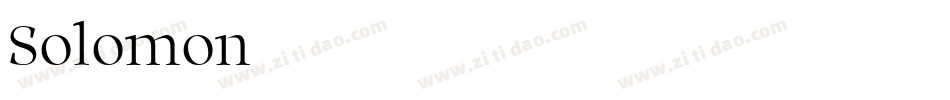 Solomon字体转换