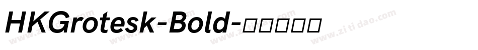 HKGrotesk-Bold字体转换