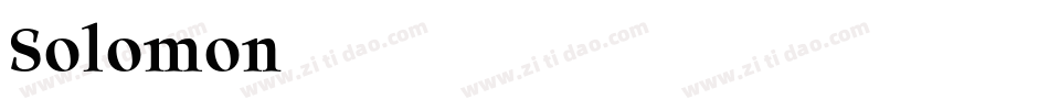 Solomon字体转换