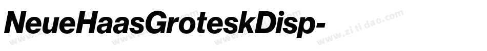 NeueHaasGroteskDisp字体转换 NeueHaasGroteskDisp字体转换