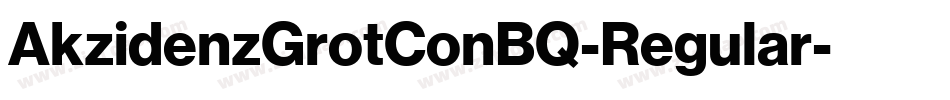 AkzidenzGrotConBQ-Regular字体转换