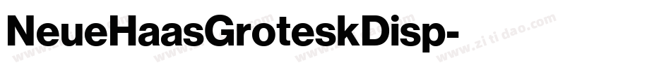 NeueHaasGroteskDisp字体转换 NeueHaasGroteskDisp字体转换