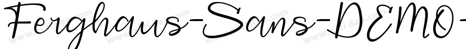 Ferghaus-Sans-DEMO-3字体转换