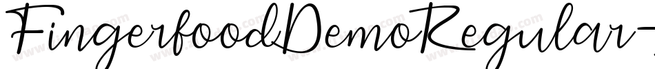 FingerfoodDemoRegular-LDX3字体转换