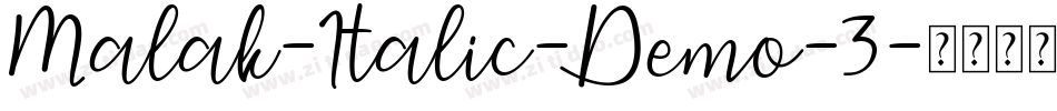 Malak-Italic-Demo-3字体转换