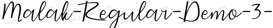 Malak-Regular-Demo-3字体转换