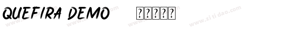 Quefira-Demo-3字体转换