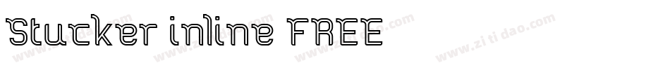Stucker-inline-FREE字体转换