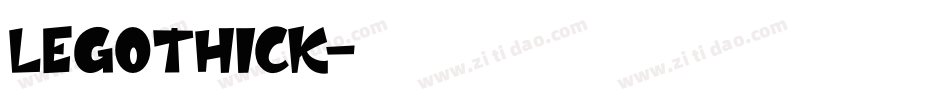 Legothick字体转换