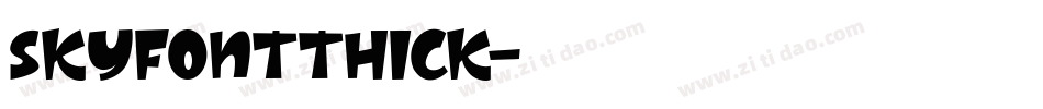SKYfontThick字体转换