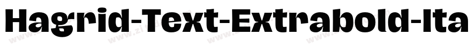 Hagrid-Text-Extrabold-Italic-trial字体转换 Hagrid-Text-Extrabold-Italic-trial字体转换