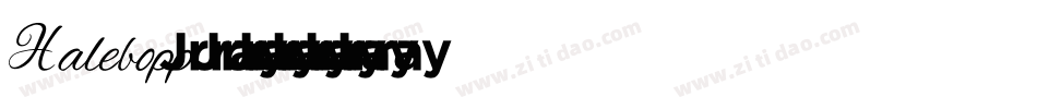 Halebopp字体转换