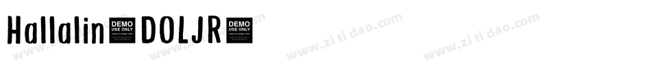 Hallalin-DOLJR字体转换