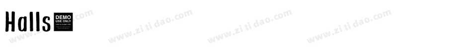 Halls字体转换