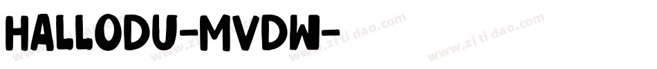 HalloDu-MVDw字体转换