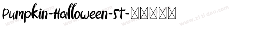Pumpkin-Halloween-St字体转换