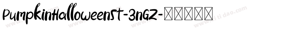 PumpkinHalloweenSt-3nGZ字体转换