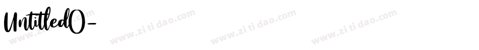Untitled(2)字体转换