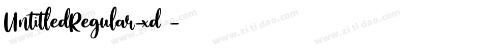 UntitledRegular-xd28字体转换