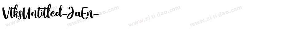 VtksUntitled-JaEn字体转换