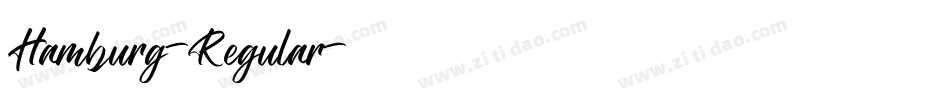 Hamburg-Regular字体转换