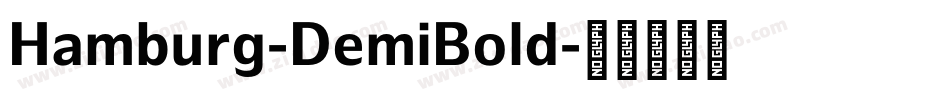 Hamburg-DemiBold字体转换