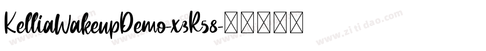 KelliaWakeupDemo-x3R58字体转换