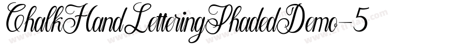 ChalkHandLetteringShadedDemo-5jl8字体转换