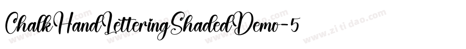 ChalkHandLetteringShadedDemo-5jl8字体转换