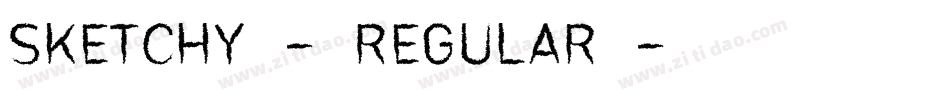 Sketchy-Regular字体转换