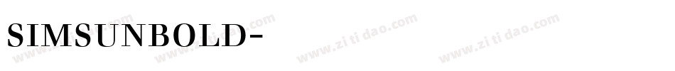 simsunbold字体下载字体转换