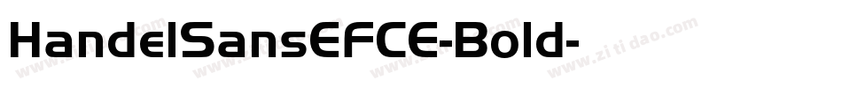HandelSansEFCE-Bold字体转换