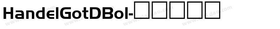 HandelGotDBol字体转换