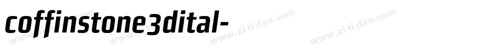 coffinstone3dital字体转换