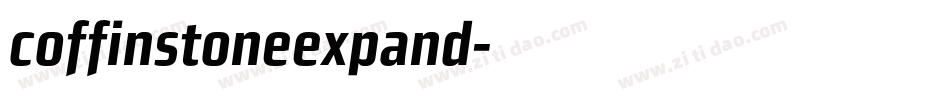 coffinstoneexpand字体转换