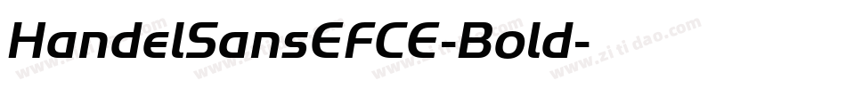 HandelSansEFCE-Bold字体转换
