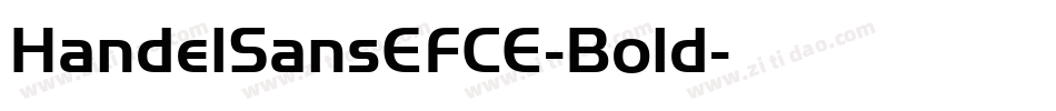 HandelSansEFCE-Bold字体转换