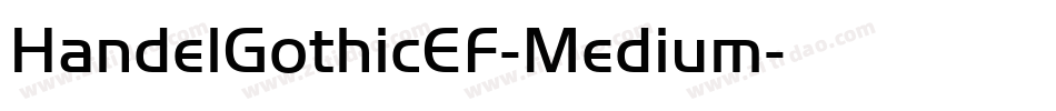 HandelGothicEF-Medium字体转换