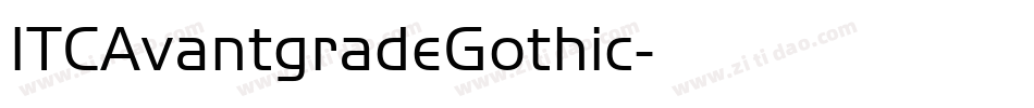 ITCAvantgradeGothic字体转换