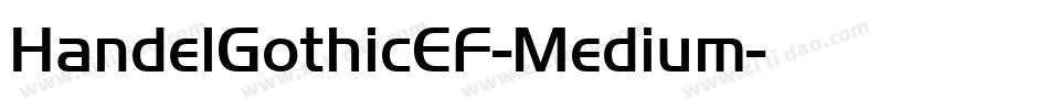 HandelGothicEF-Medium字体转换