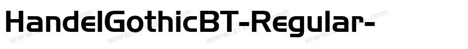 HandelGothicBT-Regular字体转换