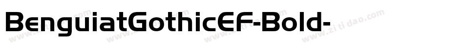 BenguiatGothicEF-Bold字体转换