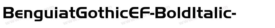 BenguiatGothicEF-BoldItalic字体转换
