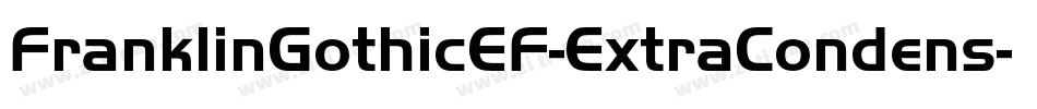 FranklinGothicEF-ExtraCondens字体转换