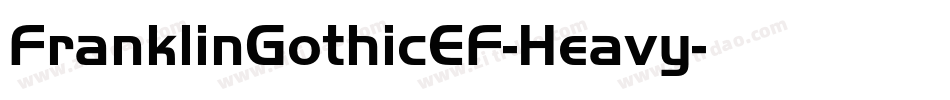 FranklinGothicEF-Heavy字体转换