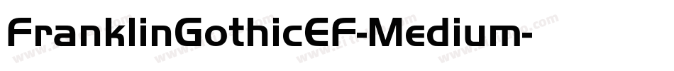 FranklinGothicEF-Medium字体转换