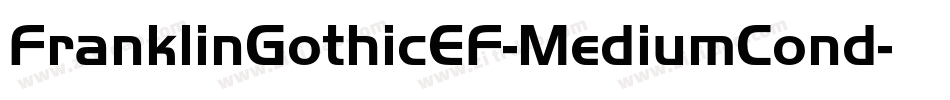FranklinGothicEF-MediumCond字体转换
